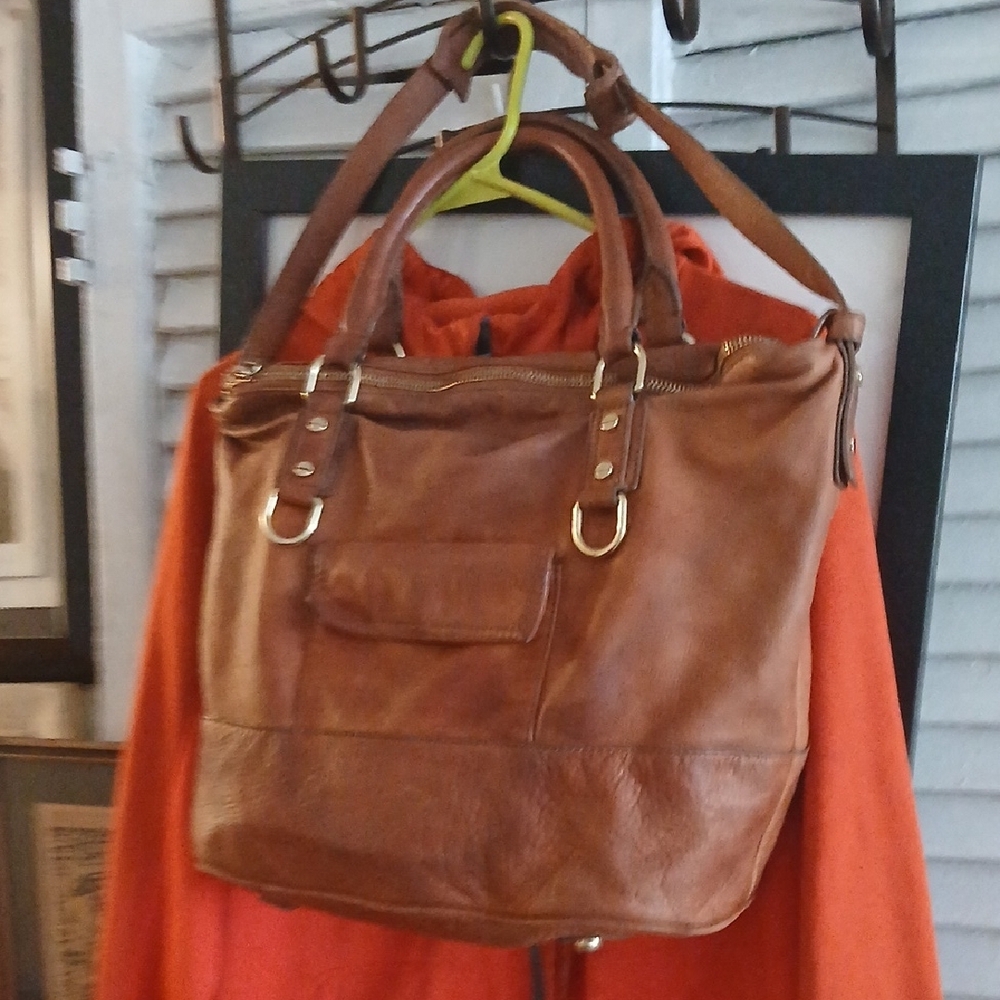 Coach Brown Leather Shoulder Bag - Picture 2 of 5